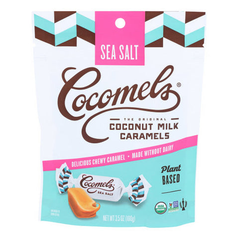 Cocomels, Organi C Coconut Milk Caramels  Sea Salt, 3.5 Oz(Case Of 6) Cocomels