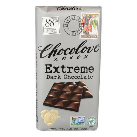 Chocolove, Extreme Dark Chocolate, 3.2 Oz(Case Of 12) Chocolove