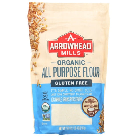 Arrowhead Mills, Organic All Purpose Flour Gluten Free, 20 Oz(Case Of 6) Arrowhead Mills