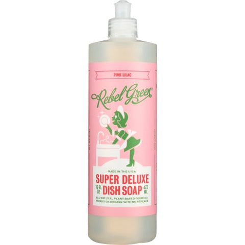 Rebel Green, Soap Dish Pink Lilac, 16 Oz(Case Of 4) Rebel Green