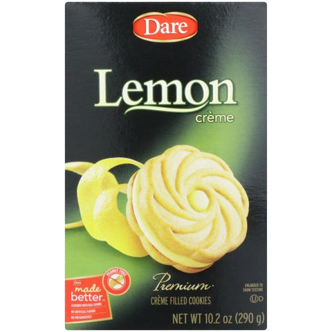 Dare, Cookie Lemon Creme, Case of 12 X 10.2 Oz Dare