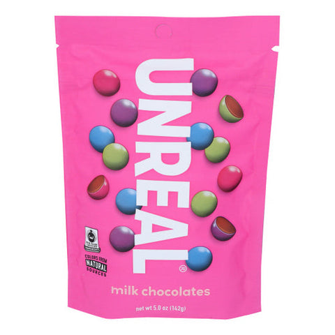 Unreal, Chocolate Gems Milk Chocolate, 5 Oz(Case Of 6) Unreal