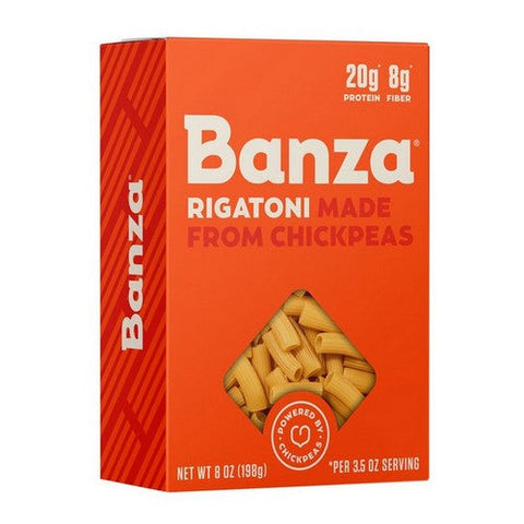 Banza, Rigatoni Chickpea Pasta, 8 Oz(Case Of 6) Banza
