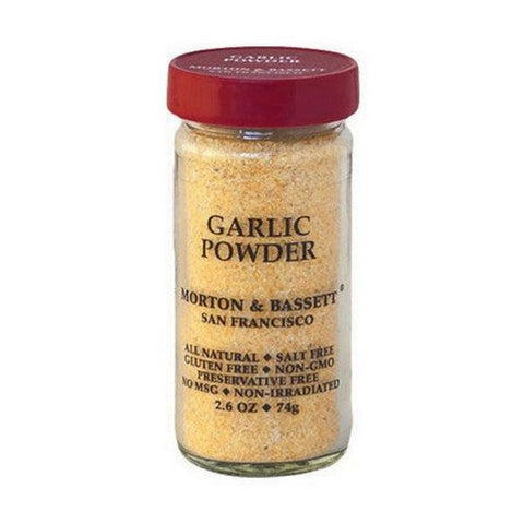 Morton & Bassett, Garlic Powder, 2.6 Oz(Case Of 3) Morton & Bassett