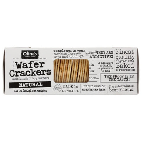 Olinas Bakehouse, Cracker Wafer Natural, 3.5 Oz(Case Of 12) Olinas Bakehouse
