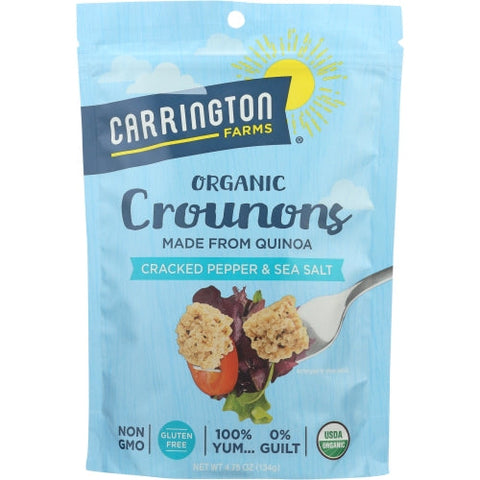 Carrington Farms, Crounons Crckd Pppr Sslt, 4.75 Oz(Case Of 6) Carrington Farms