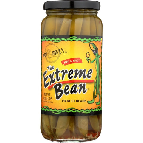 The Extreme Bean, Hot And Spicy Pickled Beans, 16 Oz(Case Of 6) The Extreme Bean