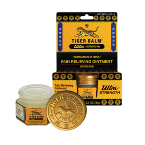 Tiger Balm, Pain Relieving Ointment Red Extra Strength, 0.63 Oz
