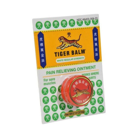 Tiger Balm, Pain Relieving Ointment White Regular Strength, 0.14 Fl Oz Tiger Balm