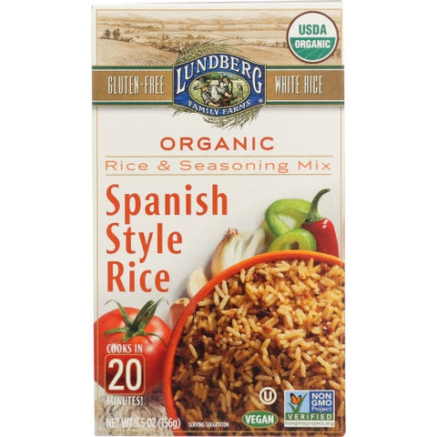 Lundberg, Organic Rice And Seasoning Mix Spanish Style Rice, 5.5 Oz(Case Of 6) Lundberg