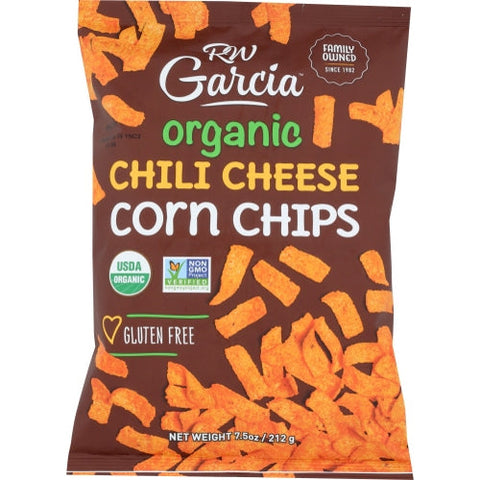Rw Garcia, Chip Corn Chili Cheese Or, Case of 12 X 7.5 Oz