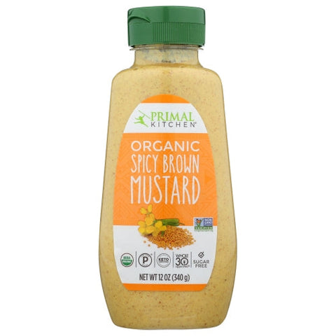 Primal Kitchen, Mustard Spicy Brown, 12 Oz(Case Of 6)