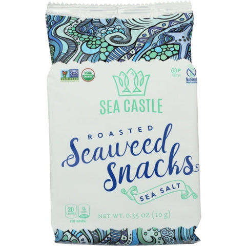 Sea Castle, Seaweed Roasted Sea Salt, 0.35 Oz(Case Of 12) Sea Castle