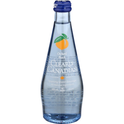 Clearly Canadian, Water Sparkling Ochard Peach, 11 Oz Clearly Canadian