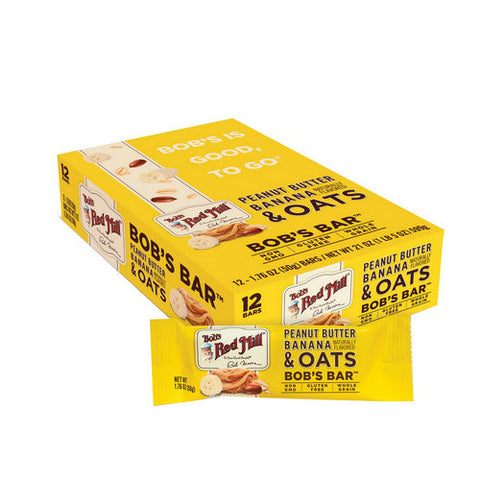 Bobs Red Mill, Peanut Butter Banana And Oats Bob's Bar, 1.76 Oz(Case Of 12) Bobs Red Mill