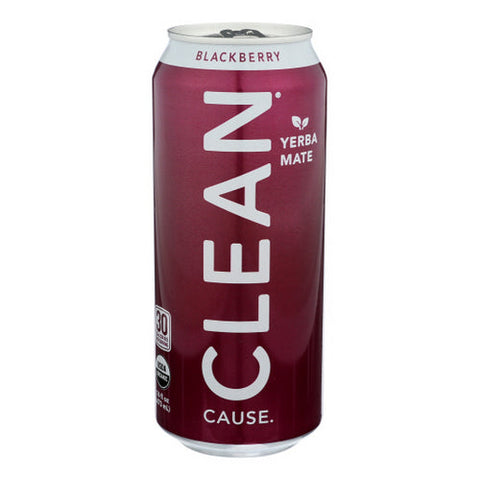 Clean Cause, Yerba Mate Blackberry, 16 Oz(Case Of 12) Clean Cause