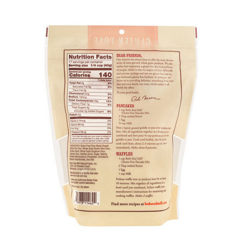 Bobs Red Mill, Pancake Mix Gluteen Free, 24 Oz(Case Of 4) Bobs Red Mill