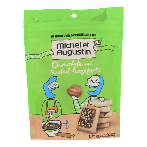 Michel Et Augustin, Cookies Chocolate Hazelnut, Case of 6 X 4.4 Oz Michel Et Augustin