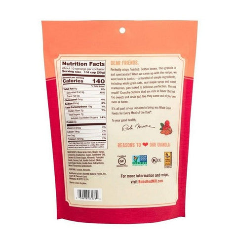 Bobs Red Mill, Homestyle Granola Cranberry Almond, 11 Oz(Case Of 6)