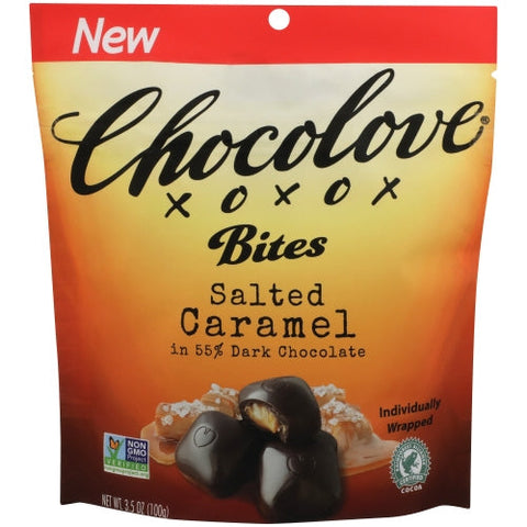 Chocolove, Salted Caramel Dark Chocolate, 3.5 Oz(Case Of 8) Chocolove