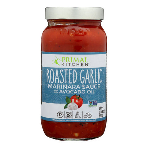 Primal Kitchen, Sauce Marinara Roasted Garlic, Case of 6 X 24 Oz Primal Kitchen