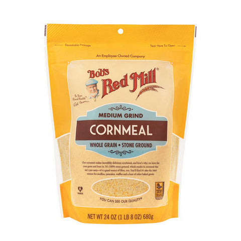 Bobs Red Mill, Medium Grind Corn Meal, 24 Oz(Case Of 4)