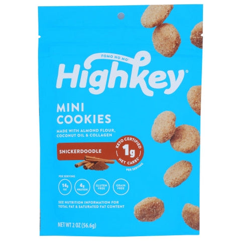 High Key Snacks, Cookies Snickerdoodle, 2 Oz(Case Of 6) High Key Snacks