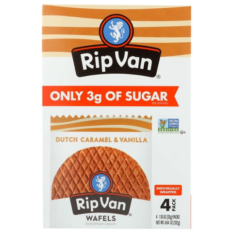 Rip Van Wafels, Cookie Wafel Crml Vnla, 4.64 Oz(Case Of 12) Rip Van Wafels