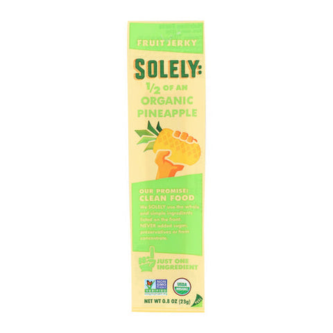 Solely, Fruit Jerky Pineapple, 0.8 Oz(Case Of 12) Solely