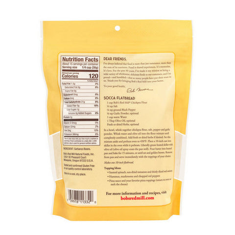Bobs Red Mill, Chickpea Flour, 16 Oz(Case Of 4) Bobs Red Mill