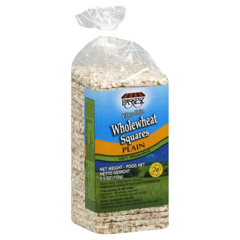 Paskesz, Ricecake Sqr Wwht Plain, 5.5 Oz(Case Of 12) Paskesz