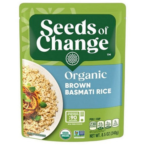 Seeds of Change, Brown Basmati Rice, 8.5 Oz(Case Of 12) Seeds of Change