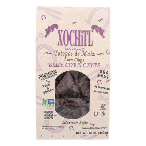 Xochitl, Chip Corn Blue Sltd Org, Case of 10 X 12 Oz