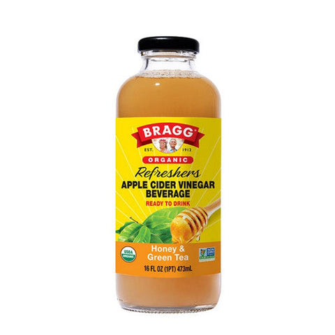 Bragg, Bev Apple Cider Vngr&Hny, 16 Oz(Case Of 12) Bragg