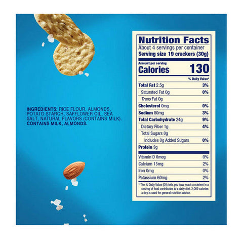 Blue Diamond, Almond Nut-thins Hint Of Sea Salt, 4.25 Oz(Case Of 12) Blue Diamond