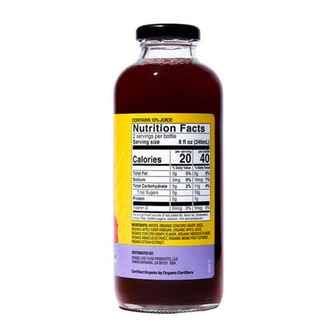 Bragg, Organic Apple Cider Vinegar Refreshers Prebiotic Concord Grape & Hibiscus, 16 Oz(Case Of 12) Bragg