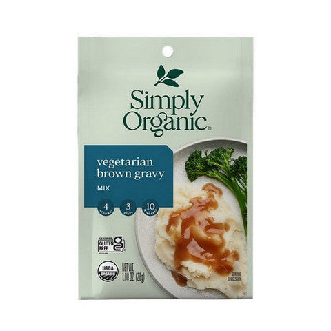 Simply Organic, Organic Vegetarian Brown Gravy Seasoning Mix, 1 Oz Simply Organic