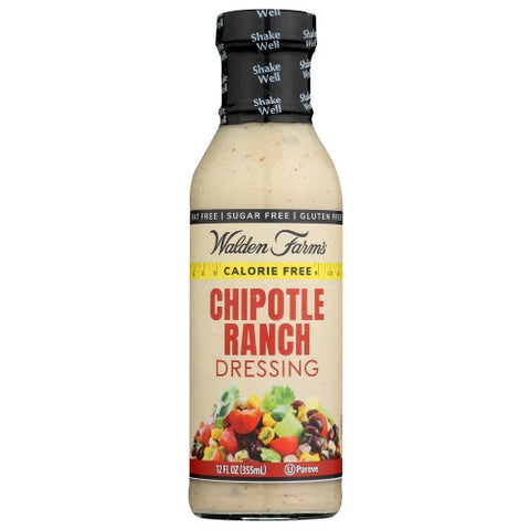 Walden Farms, Chipotle Ranch Dressing Calorie Free, 12 Oz(Case Of 6) Walden Farms