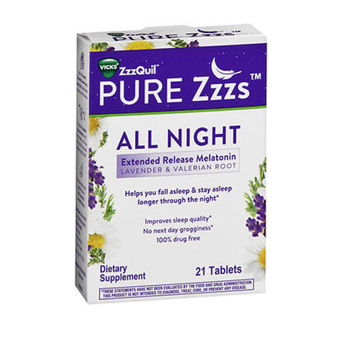 Zzzquil Pure Zzzs All Night 21 Tabs by Vicks