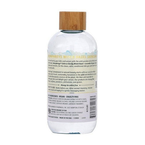 Humphreys Homeopathic Remedies, Organic Witch Hazel, Calm with Lavender 8 Oz Humphreys Homeopathic Remedies