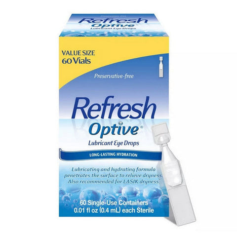 Refresh, Optive Lubricant Eye Drops, 60 Count Refresh