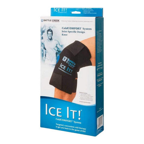 Battle Creek, Cold Therapy System Knee Standard Stay-Put Fabric Reusable, Count of 1 Battle Creek