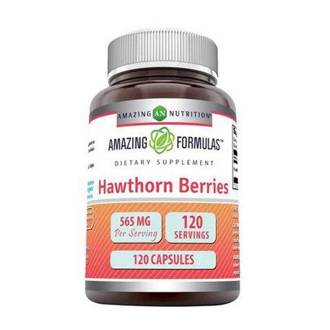 Amazing Nutrition, Amazing Formulas Hawthorn Berries, 565 mg, 120 Caps Amazing Nutrition