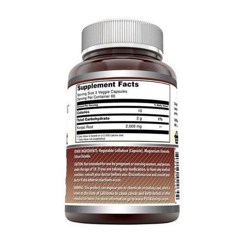 Amazing Nutrition, Amazing Formulas Konjac Root, 2000 mg, 180 Veg Caps Amazing Nutrition