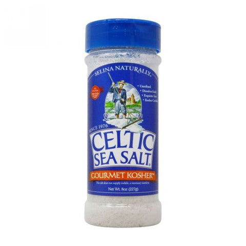 Celtic Sea Salt, Gourmet Kosher Salt Shaker, 8 Oz Celtic Sea Salt