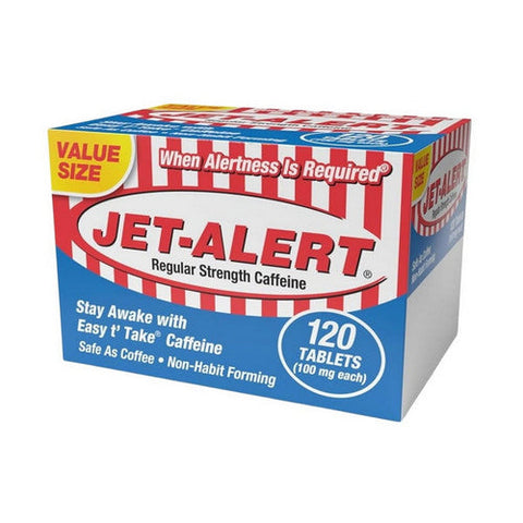 Jet-Alert, Jet-Alert Caffeine Regular Strength, 100 Mg, 120 Count Jet-Alert