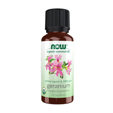 Now Foods, Organic Essential Oils, Geranium 1 Oz Now Foods