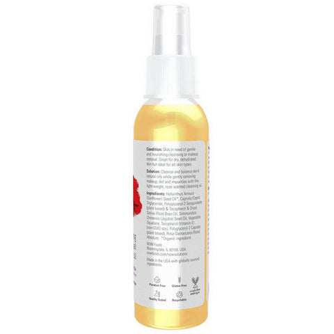 Now Foods, Soothing Rose Facial Cleansing Oil, 4 Oz Now Foods
