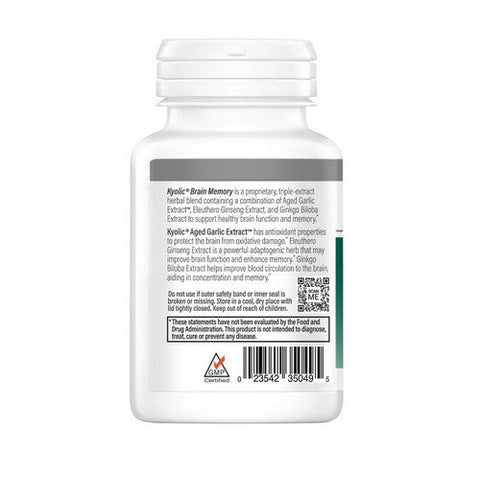Kyolic, Ginkgo Biloba Plus with A.G.E. & S.G.E., 40 MG, 90 Caps Kyolic