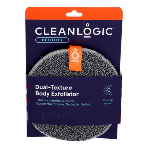 Cleanlogic, Detox Charcoal Scrubber Body Dual Texture, 1 Each Cleanlogic